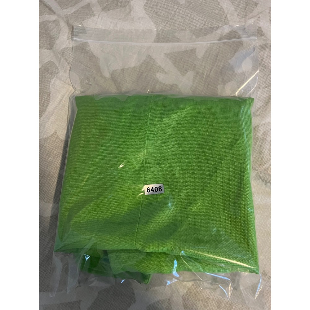 Max Mara Lime Green 100% Linen Pencil Skirt Made in‎ Italy Size 12 - Picture 9 of 10
